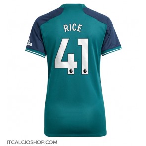 Arsenal Declan Rice #41 Terza Maglia Femmina 2023-24 Manica Corta